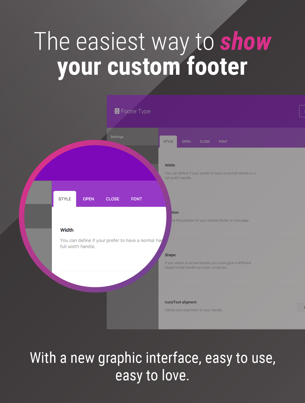 Smart Footer System Benutzer Frendly Systemsteuerung